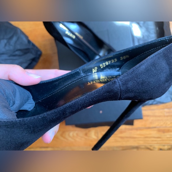 Saint Laurent shoes high heel pumps size 38 1/2 NWB - Picture 5 of 6